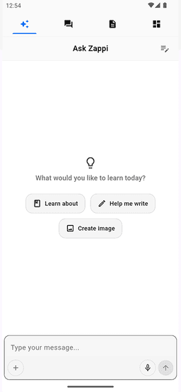 Zapptive mobile app preview